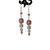 Boucles d'oreilles perle de verre earrings