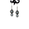 Boucles d'oreilles Swarovski pearls grey earrings