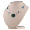 Teal Murano necklace